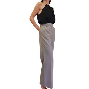 NEW Grey Calvin Klein Wide-leg pants Trousers Sz.8 Business Office